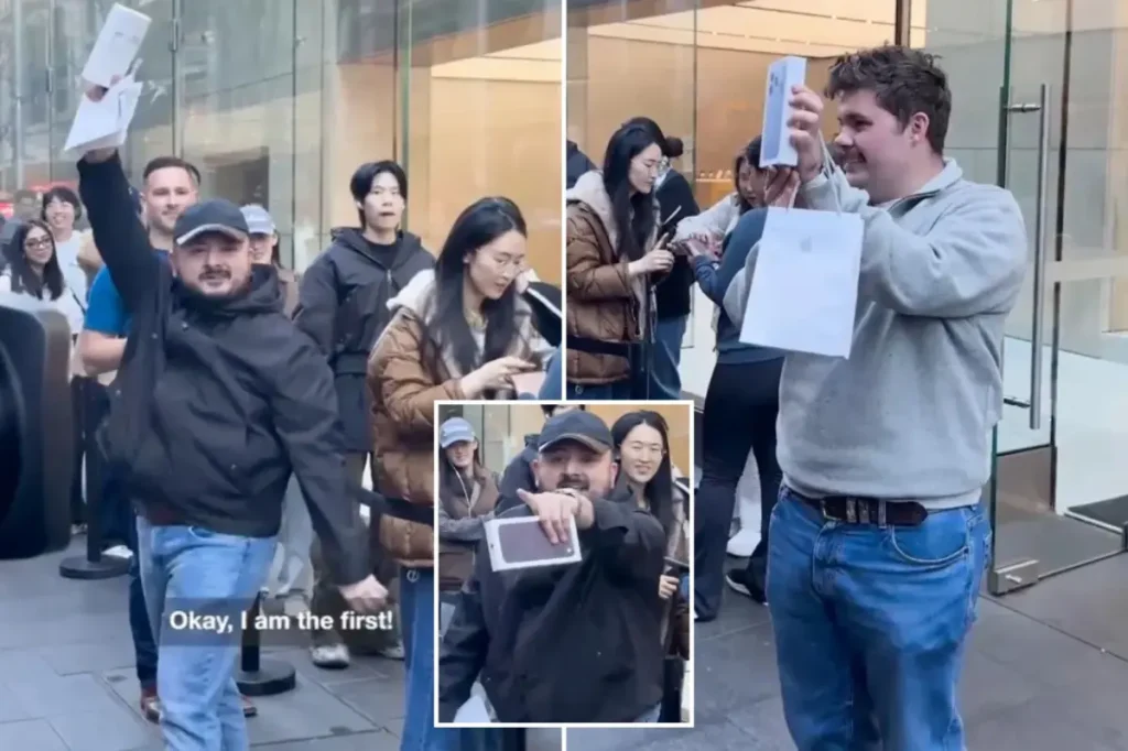 iPhone 18 launch in Australia turns chaotic as a line-cutter insists he is the first in the world to purchase the device