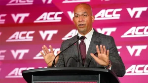 James Franklin creates a very uncomfortable moment during the Virginia Tech press conference with an strange 'Hey Michael' incident