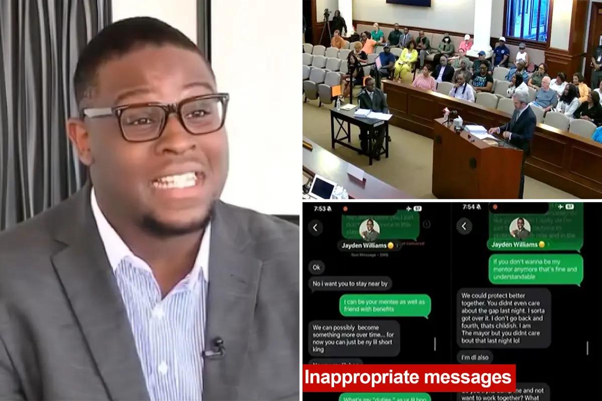 Jayden Williams, the former mayor of Stockbridge, Georgia, speaks out after his removal.