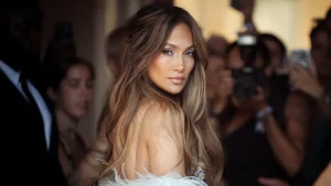 Jennifer Lopez enjoys Labor Day by sharing a selfie in a patterned swimsuit
