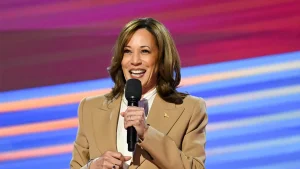 Kamala Harris compares social media algorithms to flowers to illustrate their function