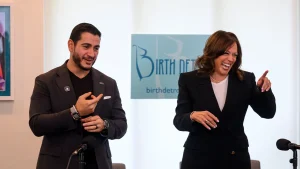 Kamala Harris connects DEI to maternal health at Abdul El-Sayed event