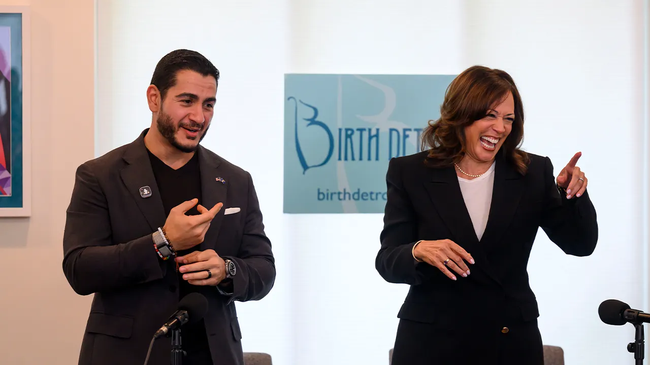 Kamala Harris connects DEI to maternal health at Abdul El-Sayed event