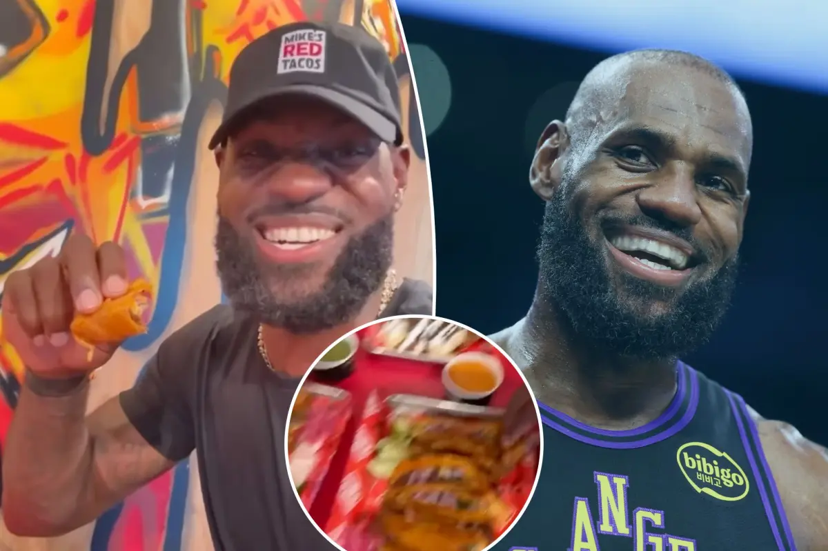 LeBron James revives a well-known tradition on 'Taco Tuesday' with assistance from Mike's Red Taco.