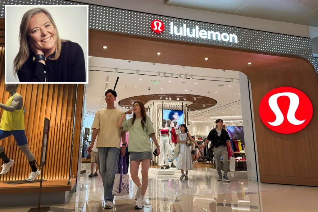 Lululemon stocks drop 18% as the company lowers its forecasts before the CEO transition