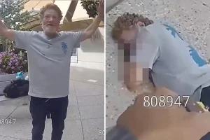 Mall troublemaker in Palo Alto is subdued with a Taser before falling and breaking his neck