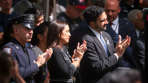 Mamdani and AOC criticized for seemingly laughing during the 9/11 Memorial tribute