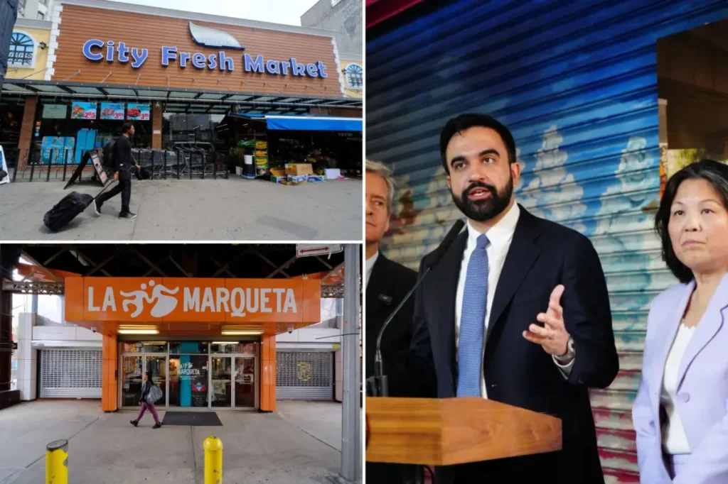 Mamdani is facing a new lawsuit regarding grocery stores in New York City, claiming unfair competition.