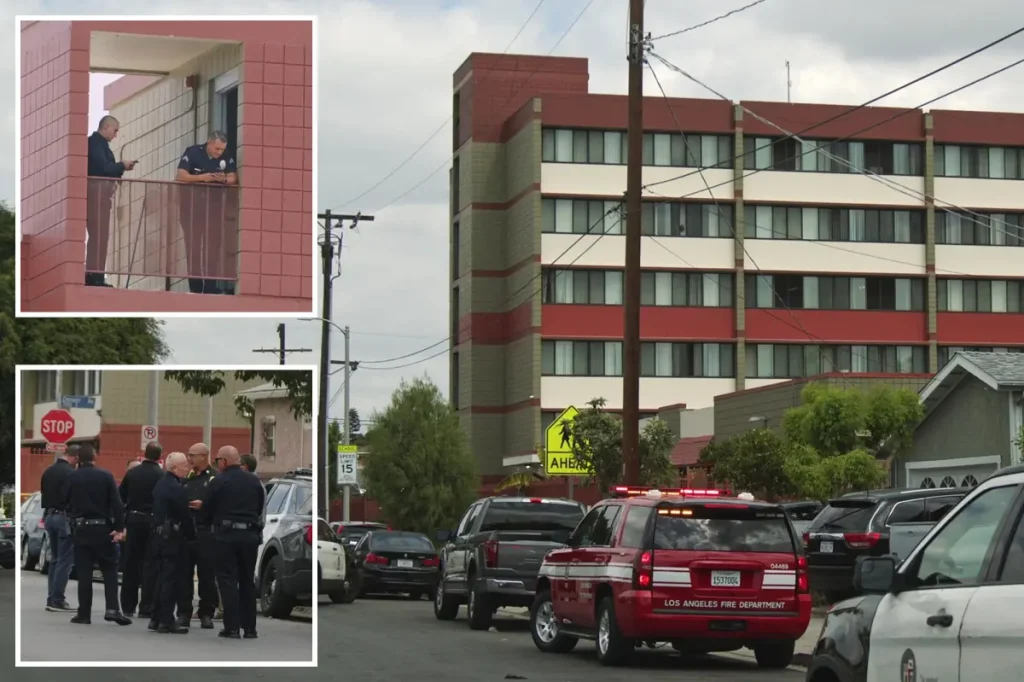 Man arrested after shooting at assisted living facility in South LA injures three people