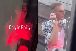 Man dangles from a moving train, leading to SEPTA investigation