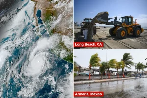 Massive hurricane intensifies to Cat-5 as wind speeds increase and it moves toward the US
