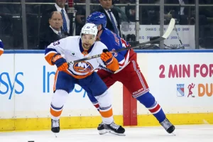 Matias Maccelli of the Islanders addresses two preseason worries with a two-goal game