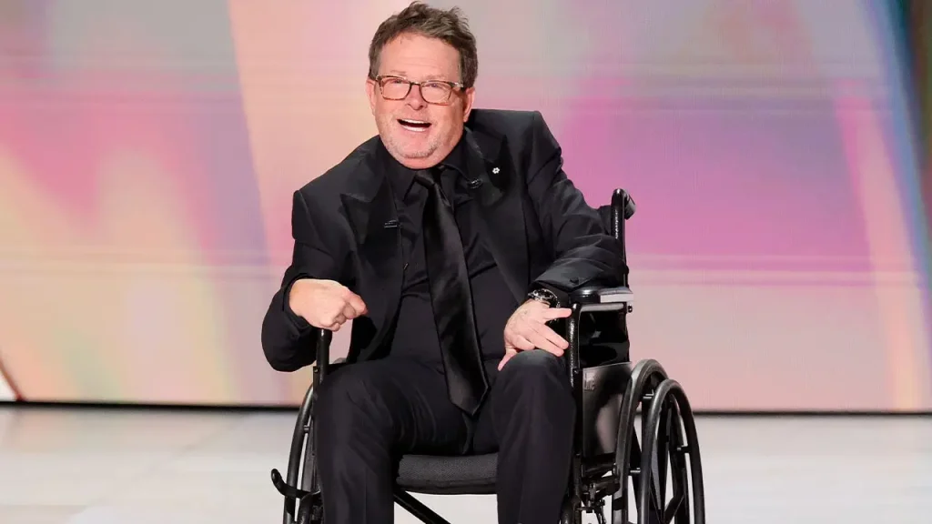 Michael J. Fox receives the Bob Hope Humanitarian Award at the 2026 Emmys