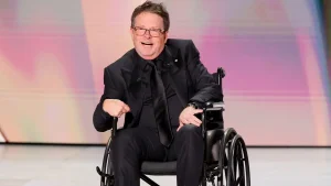 Michael J. Fox receives the Bob Hope Humanitarian Award at the 2026 Emmys