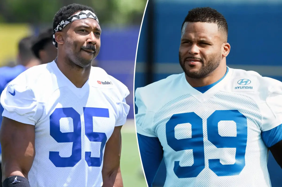 Myles Garrett discusses teaming up with Aaron Donald on the Rams' impressive defense.