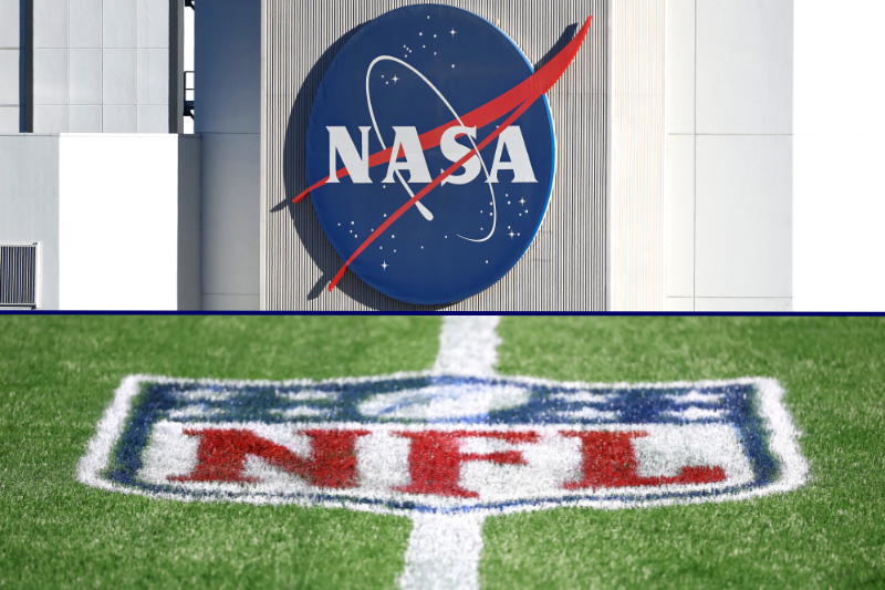 NASA collaborates with the NFL for an Inspiration Tour featuring flyovers at football games.