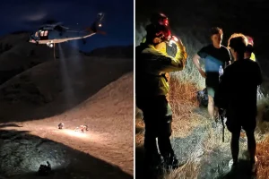 Navy helicopter saves three hikers stranded in Limekiln State Park in Big Sur