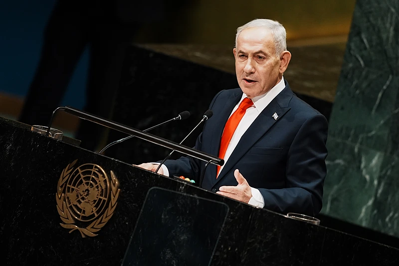Netanyahu gives a bold speech to the UNGA after diplomats walk out: ‘If there are any moral cowards still here, please leave now’