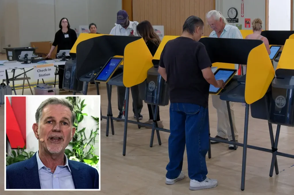 Netflix co-founder Reed Hastings makes a significant donation to eliminate California voter ID laws