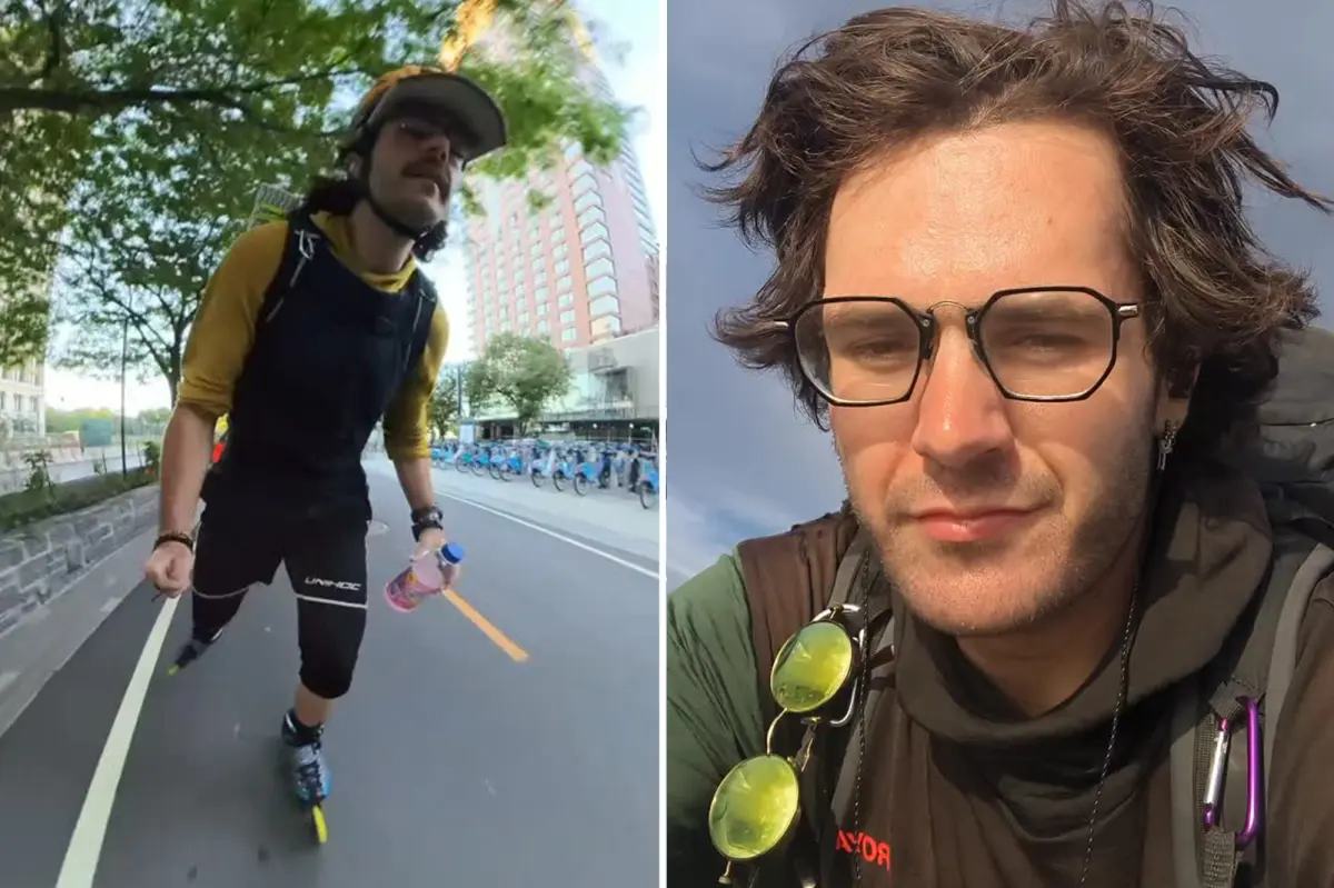Norwegian skater Joachim Lanham, who was rollerblading across the US, died after reportedly being hit by an 82-year-old driver in a hit-and-run incident in Kansas.