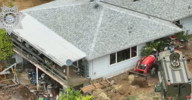 Oregon: SWAT Vehicle Crashes into Suspect's Tractor During Standoff