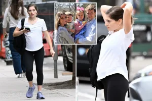 Patrick Clancy's expectant wife Rachel Danis seen in New York City