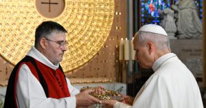 Pope Leo XIV Kisses Jesus' Crown of Thorns at the Restored Notre Dame