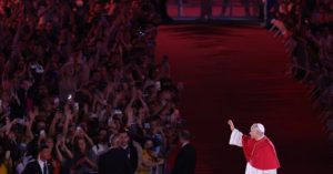Pope Weeps During Recreation of French Christianity's History