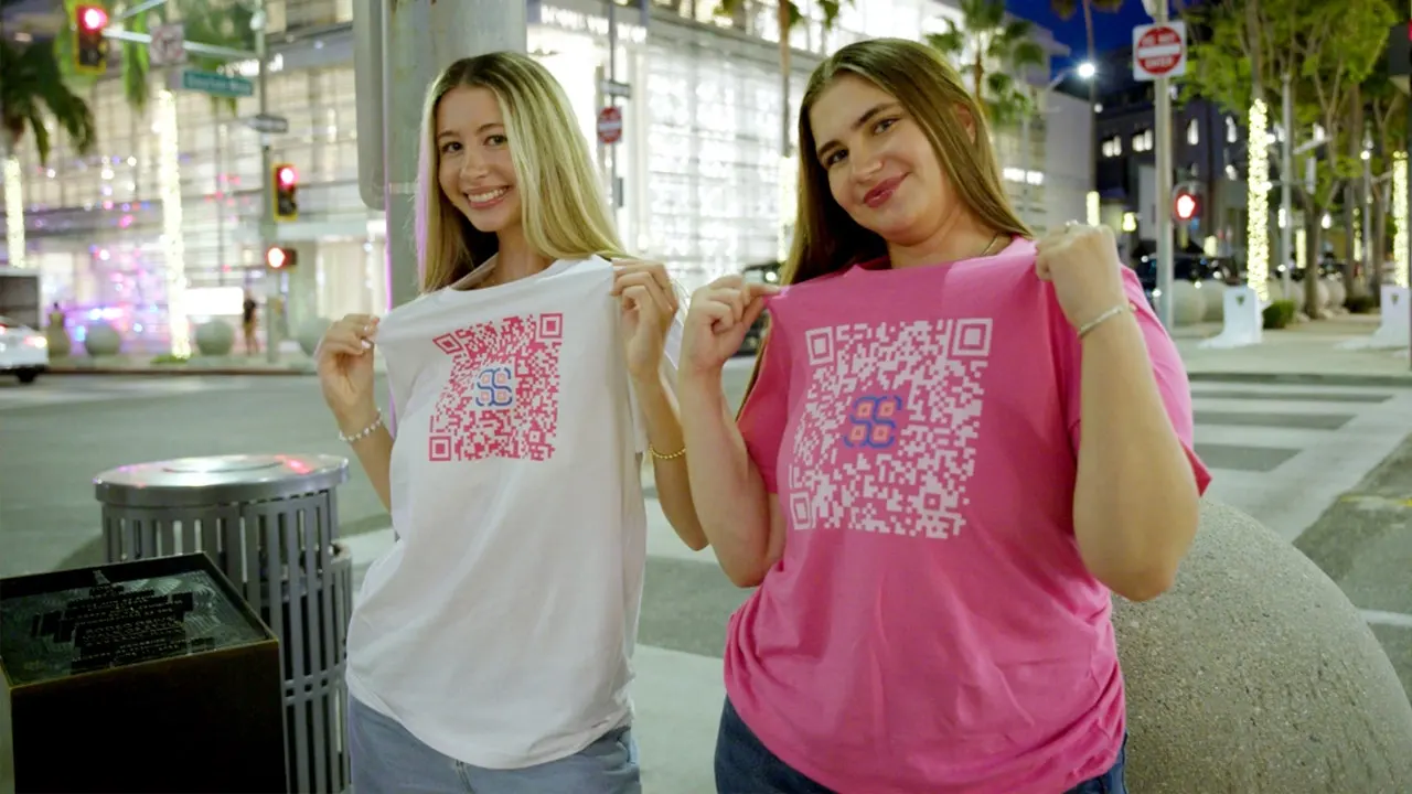 QR code apparel transforms your T-shirts into a digital business card.