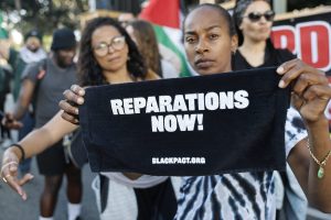 Reparations advocates argue that immigrants should not benefit from slavery compensation.