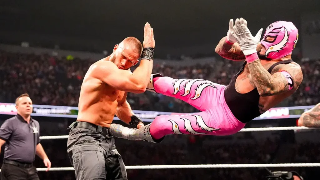 Rey Mysterio shares his thoughts on participating in Triplemania and expresses confidence ahead of his match against a 7-foot-3 giant.