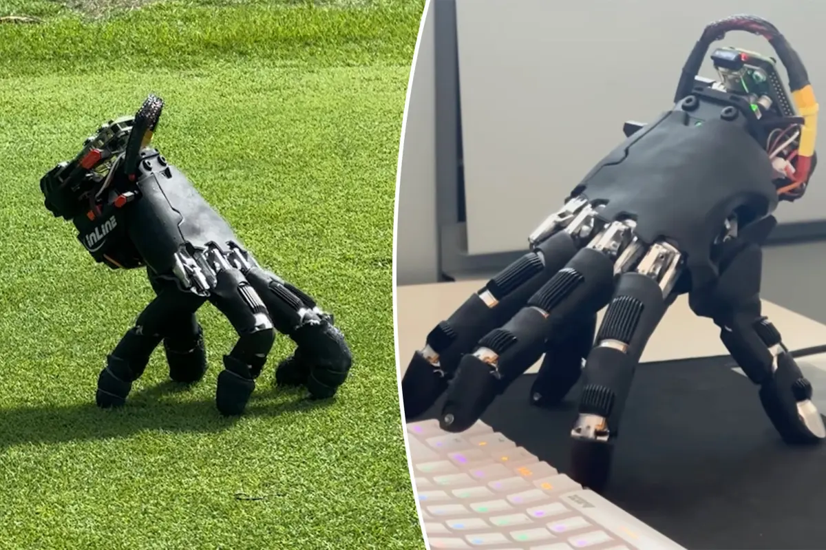 Robot hand reminiscent of the 'Addams Family'