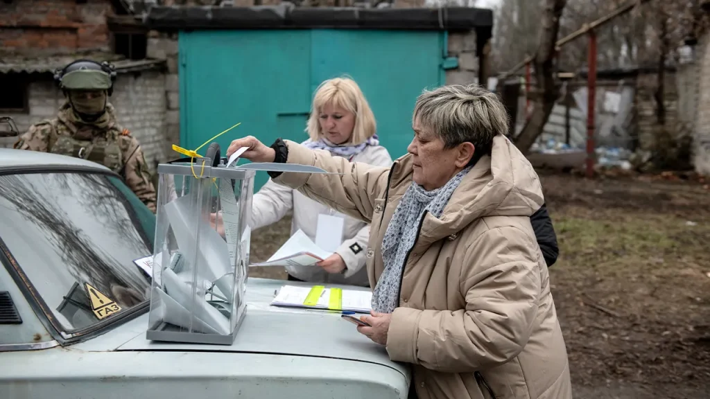 Russia holds State Duma elections in occupied Ukraine and excludes OSCE observers.