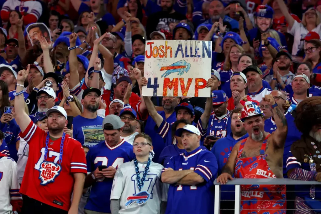 Ryan Fitzpatrick leaps over a table, two traditions carry on at the new Bills stadium