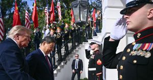 See Trump Welcomes Xi in Grand Ceremony