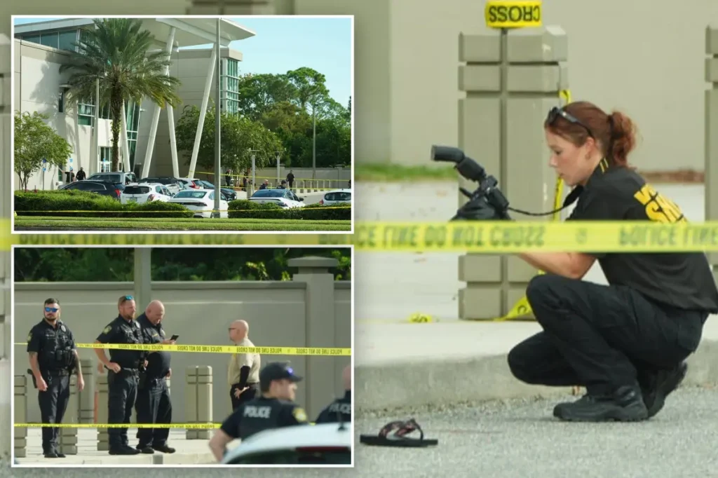 Seventy-year-old woman shoots inside Port Orange police department lobby, according to chief.