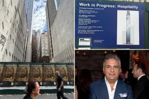 Signs of activity emerge at notably vacant site on Sixth Avenue in Midtown