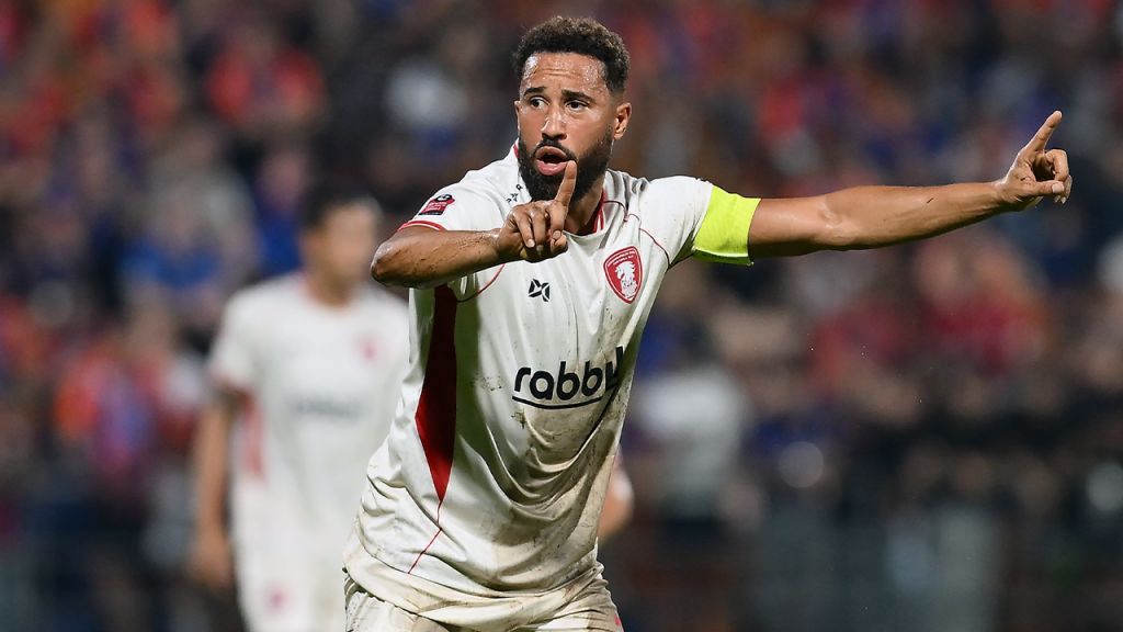 Soccer player gets hit by a lawn roller during halftime warm-up in surprising moment captured on video