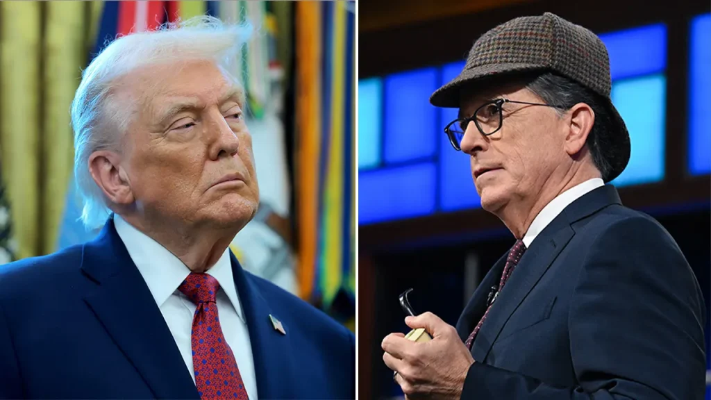 Stephen Colbert avoids Trump question following Emmy victory for 'Late Show'