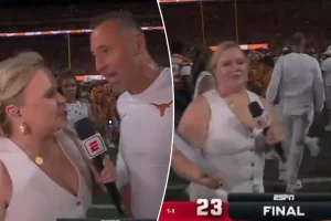 Steve Sarkisian criticized for ignoring Holly Rowe in surprising moment after intense Texas victory