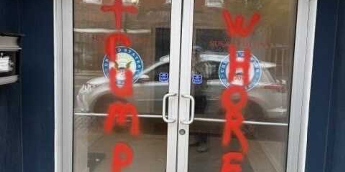 Susan Collins' office defaced with 'Trump Wh*re' message