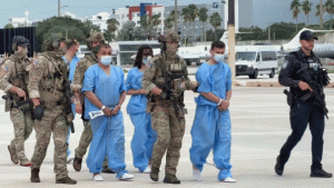 Suspects in Jovenel Mo&iuml;se's assassination arrive in Miami facing federal charges