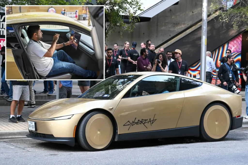 Tesla stocks fall as federal investigation begins into new Cybercabs.