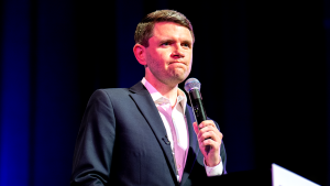 Texas Senate hopeful Talarico points out that the US is declining in its democratic values.