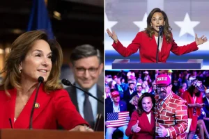 The person behind the GOP's 'common sense versus communist craziness' messaging strategy has been identified as Lisa McClain.