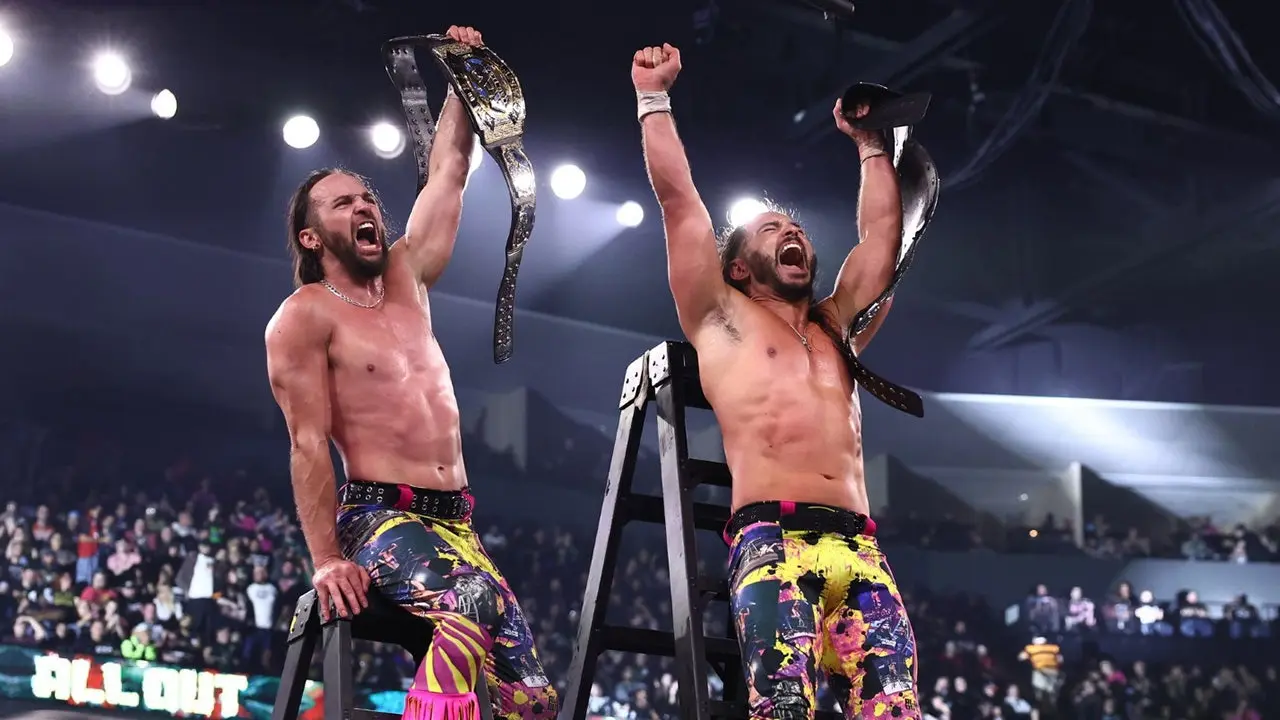 The Young Bucks achieve a milestone in AEW by winning a triple ladder match at All Out.