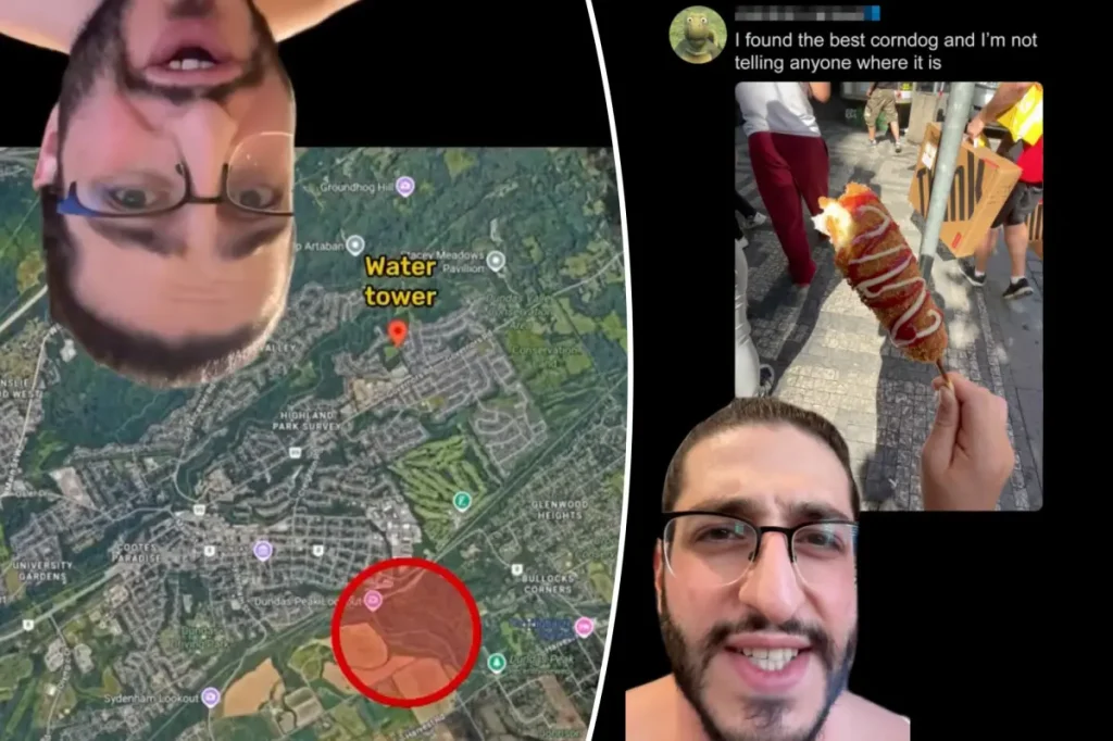 TikTok detective discovers the spot of a corndog in a hidden X picture