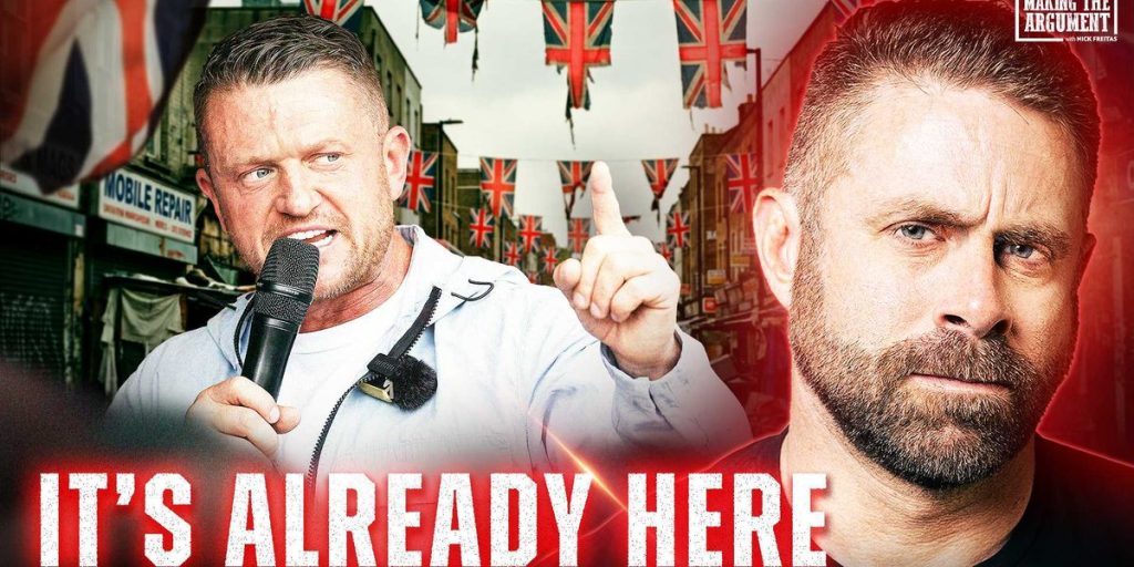 Tommy Robinson cautions Nick Freitas about an Islamic takeover of the West