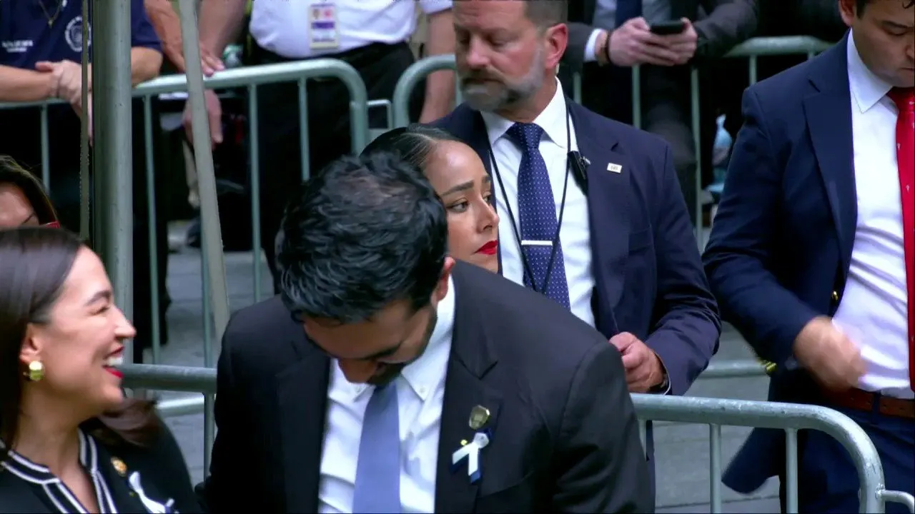 Trump criticizes AOC and Mamdani for laughing during the 9/11 ceremony