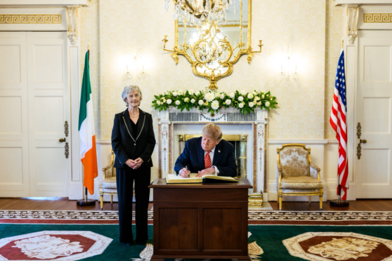 Trump meets with wonderful Irish President Catherine Connolly